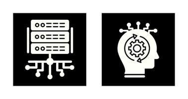 Server and Skills Icon vector