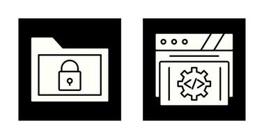 Folder and Development Icon vector