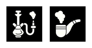 Hookah and Smoke Pipe Icon vector