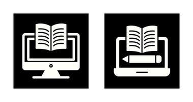 Digital Learning and Written Icon vector