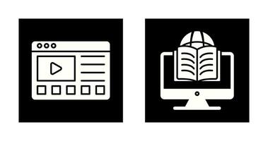 Online Tutorials and Learning Icon vector