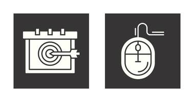 Target and Mouse Icon vector