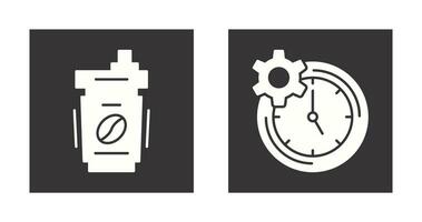 Coffee Cup and Productivity Icon vector