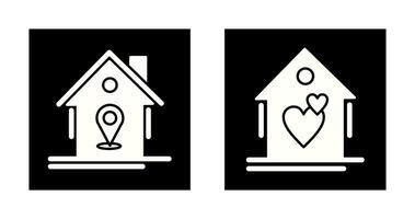 Location and Favorite Icon vector