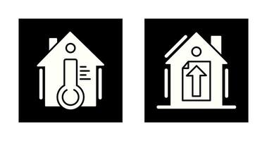 Temperature and Upload Icon vector