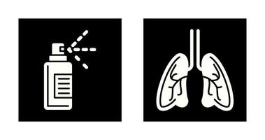 Hand  and Lungs Icon vector