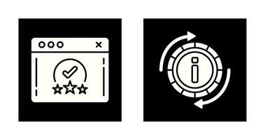 rating and refresh  Icon vector
