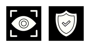 Eye Scan and security Icon vector