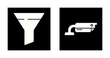 Filter and Surveillance Icon vector