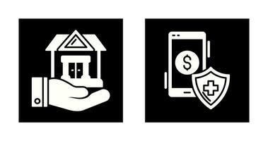 House and Smartphone Icon vector