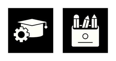 Bachelor and Pencils Icon vector