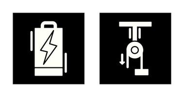 Battery and Pully Icon vector