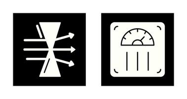 Dispersion and Weight Scale Icon vector