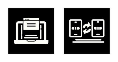 Website and Data Transfer Icon vector
