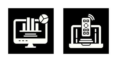 Remote and Analysis Icon vector