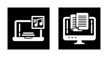 Music and Paste Icon vector