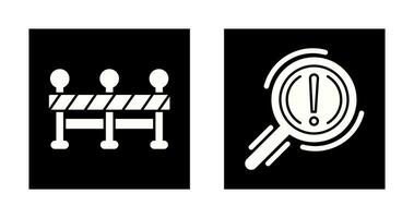 Roadblock and Problem Icon vector