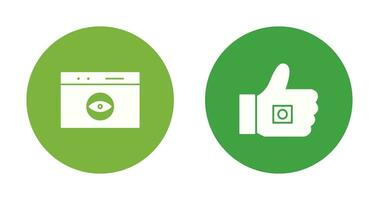 like marketing and web visibility Icon vector