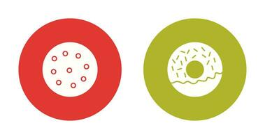 cookie and doughnut Icon vector