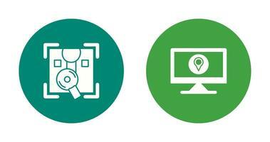 Order Tracking and Location Icon vector