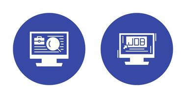 Job and Job Search Icon vector