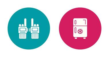 Walkie Talkie and Fridge Icon vector