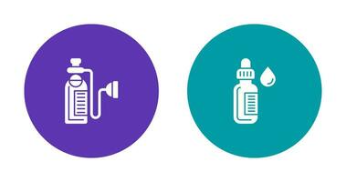 Oxygen and Dropper Icon vector