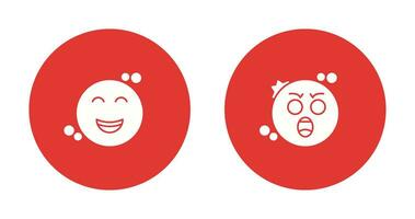 Shock and Happy Icon vector