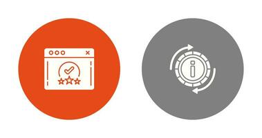 rating and refresh  Icon vector