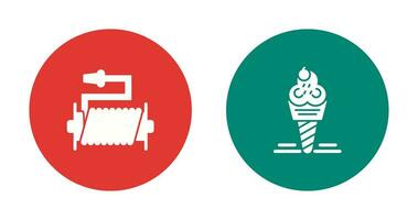 Water Hose and Ice Cream Icon vector