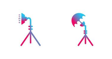 light stand and studio Icon vector