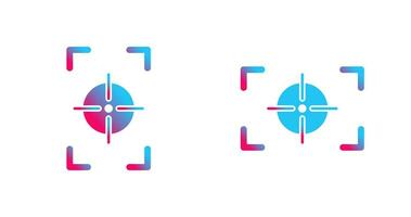 focus vertical and focus horizontal Icon vector