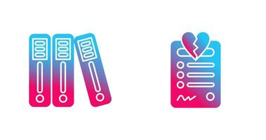 Binder and Diorce Icon vector