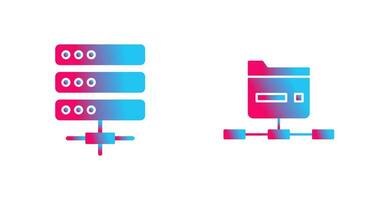 Server and Network Icon vector