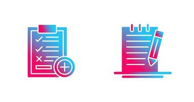 Medical Examination List and Check Up List Icon vector