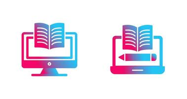 Digital Learning and Written Icon vector