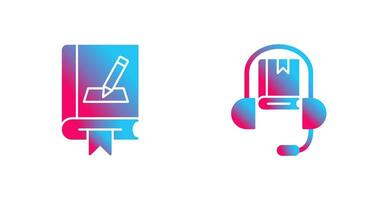 Editing and Audio Book Icon vector