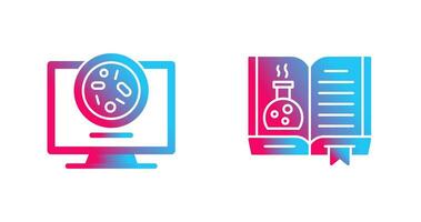 Petri Dish and Chemical Icon vector