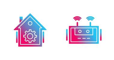 Home Automation and Router Icon vector