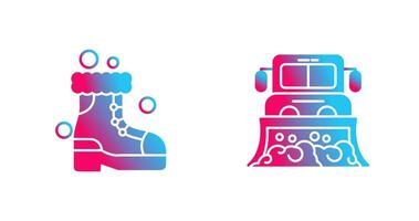 Snowshoes and Truck Icon vector