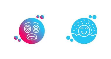 Dazed and Donut Icon vector