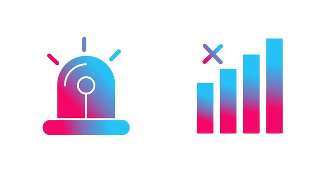 Sire and Block Icon vector