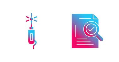 Laser Pen and Check Icon vector