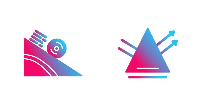 laminación y reflexión icono vector