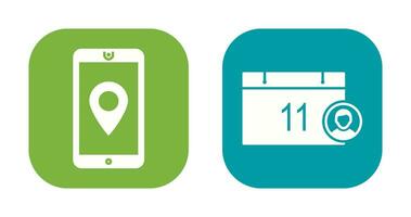 gps service and event management Icon vector