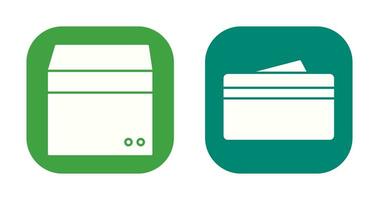 box and wallet Icon vector