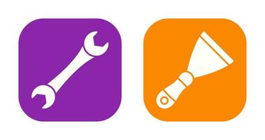 Spanner and Spatula Icon vector