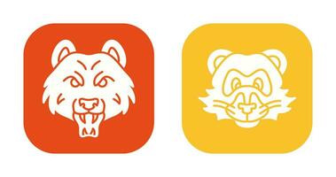 Bear and Ferret Icon vector