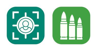 Target and Bullets Icon vector