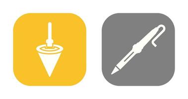 Plumb Bob and Soldering Icon vector